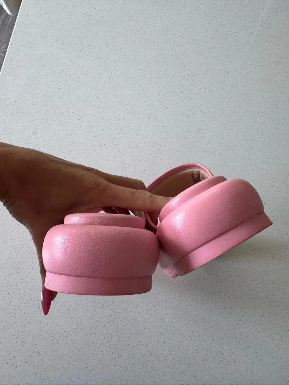 Coach Pink Platform Sandals | Padded Slides Size 7.5